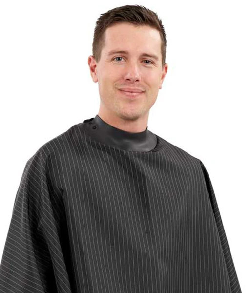 Neo Cape Black Pinstripe Uni Gown